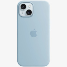 Чехол-силикон оригинал Full Soft Matte with MagSafe iPhone 15, голубой