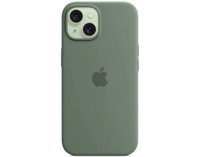 Чехол-силикон оригинал 100% Case with MagSafe iPhone 15, Cypress