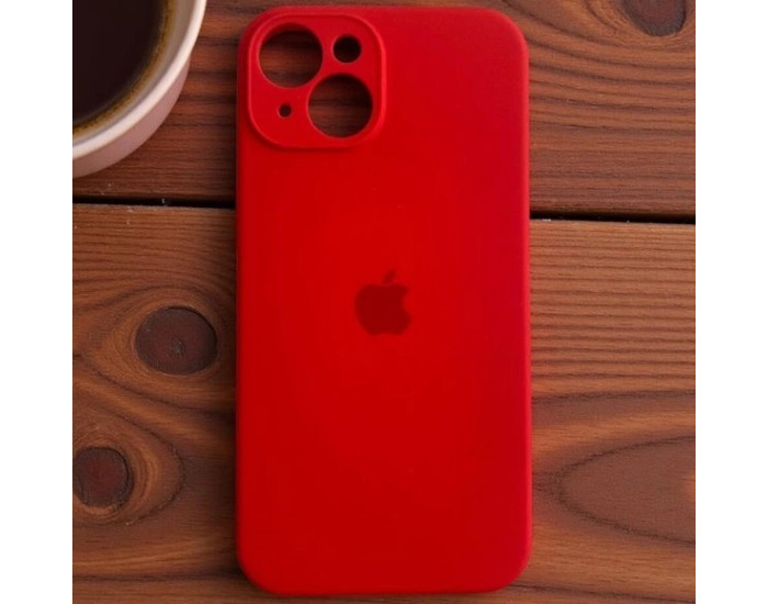 Чехол-силикон оригинал Full Camera Soft Matte iPhone 15 Plus, Red