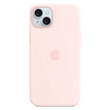 Чехол-силикон оригинал Full Soft Matte iPhone 15 Plus, Light pink