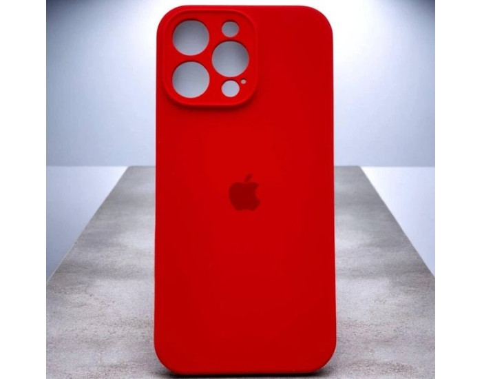 Чехол-силикон оригинал Full Camera Soft Matte iPhone 15 Pro Max, Red