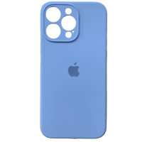 Чехол-силикон оригинал Full Camera Soft Matte iPhone 14 Pro Max, Light blue