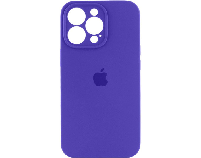 Чехол-силикон оригинал Full Camera Soft Matte iPhone 15 Pro, Dark purple