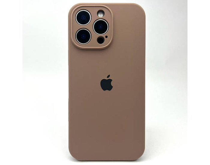 Чехол-силикон оригинал Full Camera Soft Matte iPhone 15 Pro, Clay