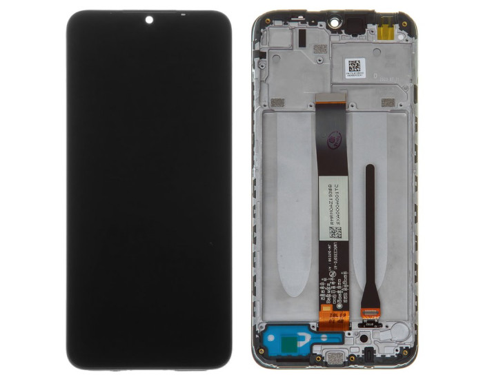 Дисплей с сенсорным экраном (модуль) Xiaomi Redmi 9AT /Redmi 9A /Redmi 9C, черный с рамкой, оригинал
