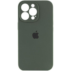 Чехол-силикон оригинал Full Camera Soft Matte iPhone 15 Pro (Зеленый / Cyprus Green)