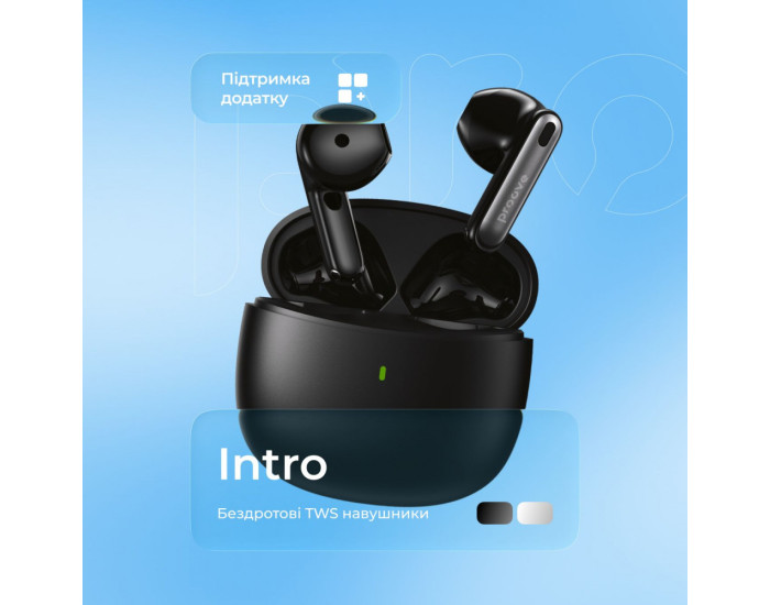 Бездротові Hаушники Bluetooth Proove Intro TWS, чорні