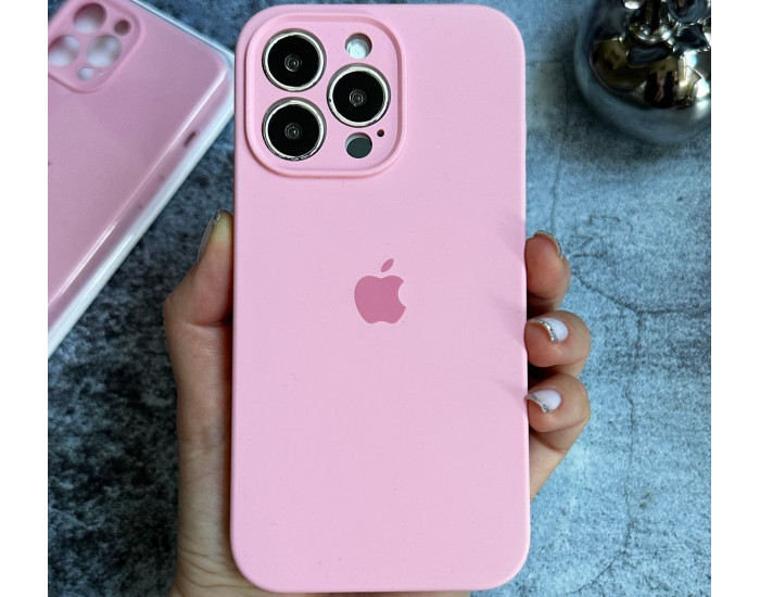 Чехол-силикон оригинал Full Soft Matte iPhone 15 Pro, Pink