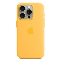 Чехол-силикон оригинал Full Soft Matte iPhone 15 Pro, New yellow