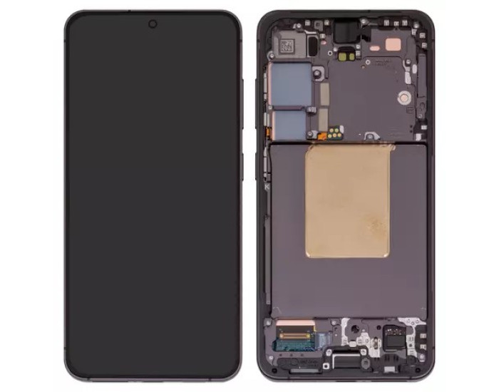 Дисплей с сенсорным экраном (модуль) Samsung S921 Galaxy S24, Onyx Black с рамкой, оригинал (снятый с телефона)