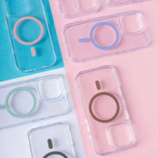 Чехол-силикон Proove Blossom Case with Magnetic Ring iPhone 16 Pro Max, мятный