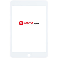 Стекло фронтальное с OCA-пленкой iPad mini 4, белое оригинал G+OCA Pro