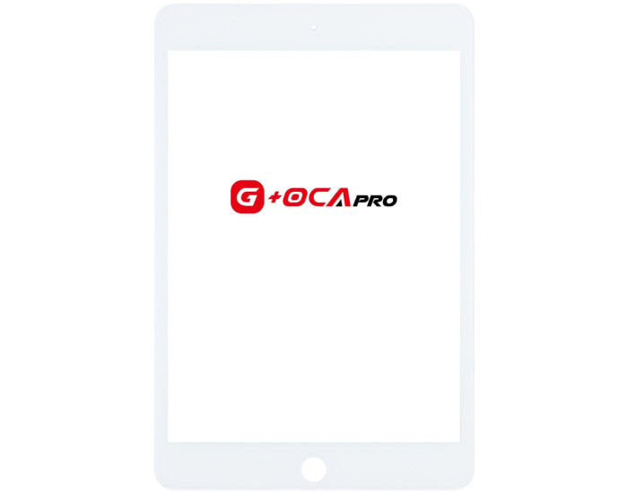 Стекло фронтальное с OCA-пленкой iPad mini 4, белое оригинал G+OCA Pro