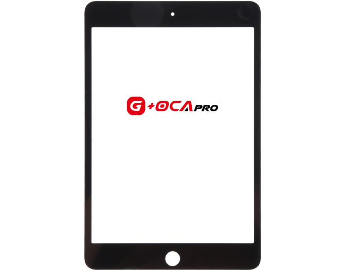 Стекло фронтальное с OCA-пленкой iPad mini 4, черное оригинал G+OCA Pro