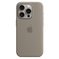 Чехол-силикон оригинал Full Soft Matte with MagSafe and Animation iPhone 15 Pro Max, Clay