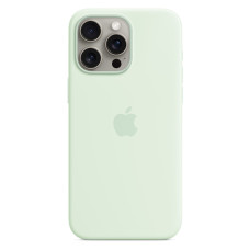 Чехол-силикон оригинал Full Soft Matte with MagSafe iPhone 15 Pro, Soft mint