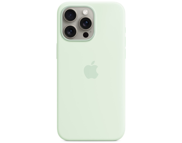 Чехол-силикон оригинал Full Soft Matte with MagSafe iPhone 15 Pro, Soft mint