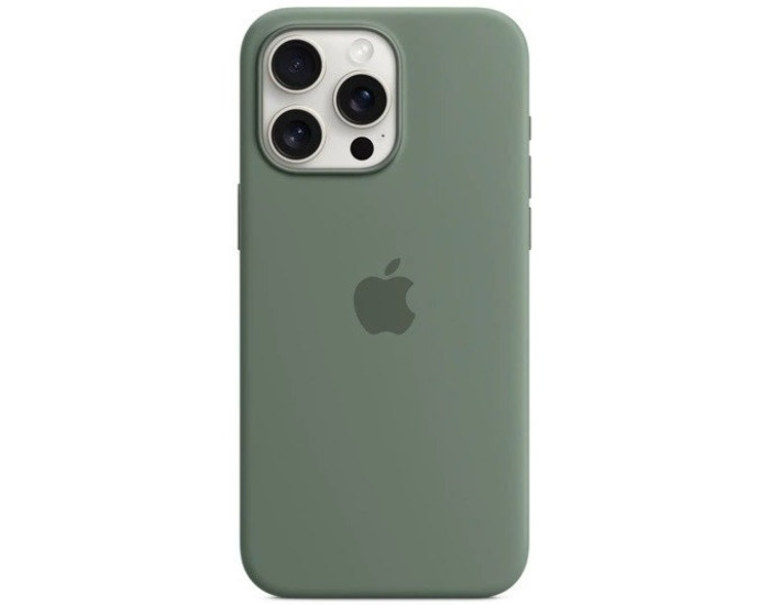 Чехол-силикон оригинал Full Soft Matte with MagSafe iPhone 15 Pro Max, Cypress