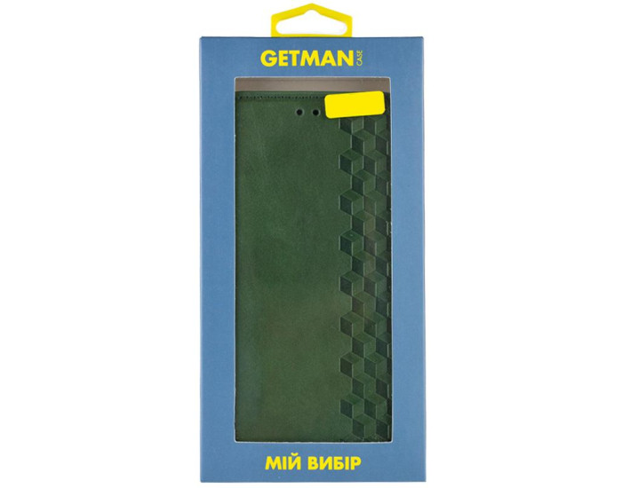Чохол-книга шкіряний GETMAN Cubic Samsung Galaxy A57 5G, Зелений