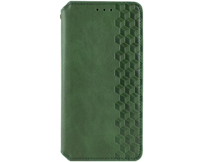 Чохол-книга шкіряний GETMAN Cubic Samsung Galaxy A37 5G, Зелений