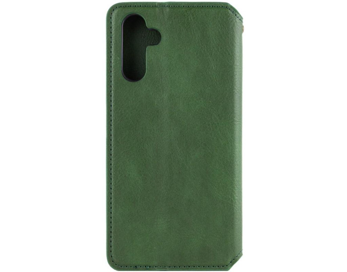 Чохол-книга шкіряний GETMAN Cubic Samsung Galaxy A37 5G, Зелений