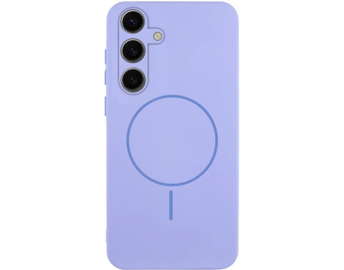 Чохол-силікон Lakshmi Full Camera with Magnetic Fit Samsung S24 Plus, бузковий