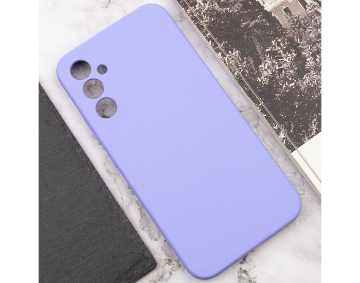 Чохол-силікон Silicone Lakshmi Full Camera Samsung S926 S24 Plus, бузковий