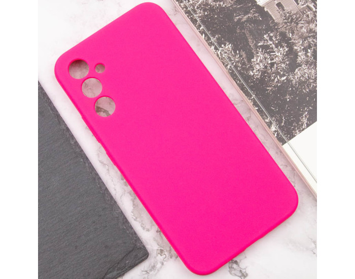 Чохол-силікон Silicone Lakshmi Full Camera Samsung S926 S24 Plus, яскраво-рожевий