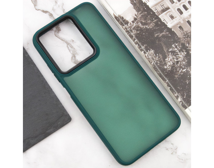 Чохол-силікон TPU+PC Lyon Frosted Infinix Hot 40, Зелений