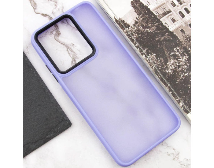 Чохол-силікон TPU+PC Lyon Frosted Infinix Hot 40, фіолетовий