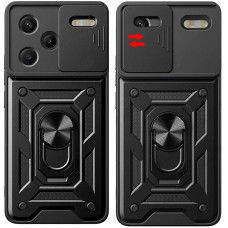 Чехол-Ударопрочный Camshield Serge Ring Xiaomi Redmi Note 13 Pro Plus, черный