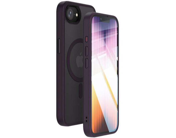 Чехол-силикон Ummi Colorful with MagSafe iPhone 16e/ 17e, темно-фиолетовый