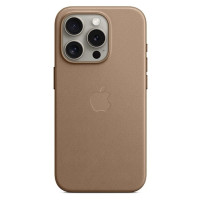 Чехол-силикон оригинал FineWoven Case with MagSafe iPhone 15 Pro, Taupe