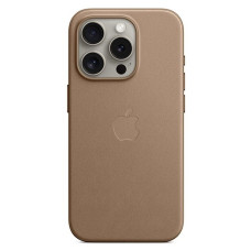 Чехол-силикон оригинал FineWoven Case with MagSafe iPhone 15 Pro, Taupe