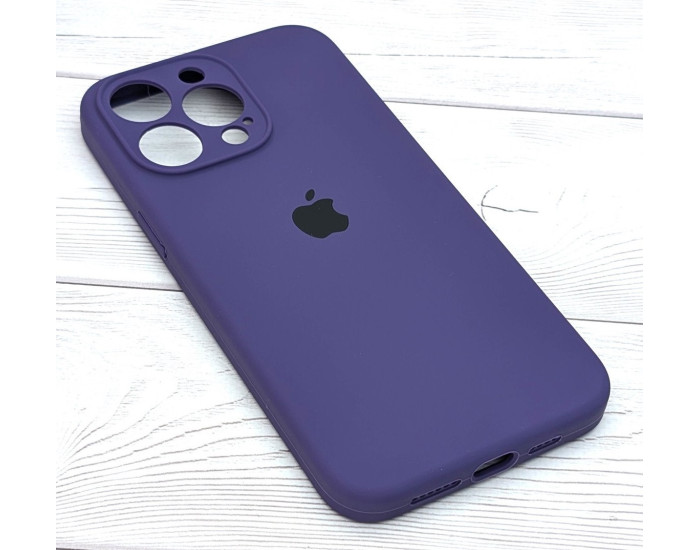 Чехол-силикон оригинал Full Camera Soft Matte iPhone 15 Pro Max, Purple