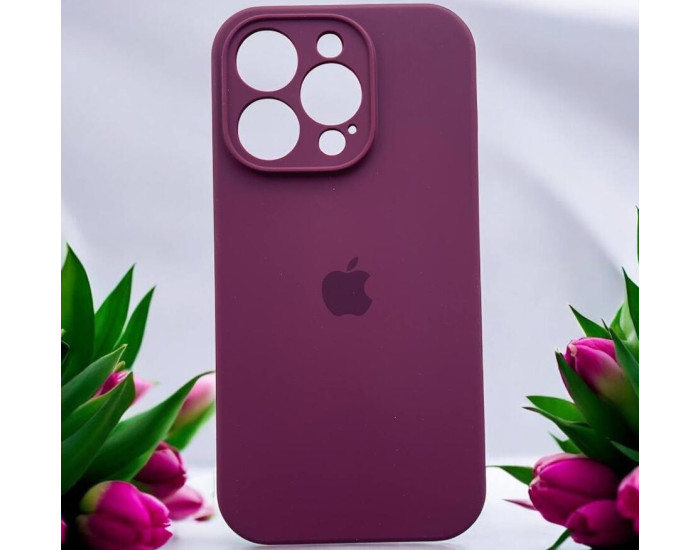 Чехол-силикон оригинал Full Camera Soft Matte iPhone 15 Pro Max, Plum