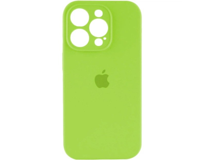 Чехол-силикон оригинал Full Camera Soft Matte iPhone 15 Pro Max, Party green