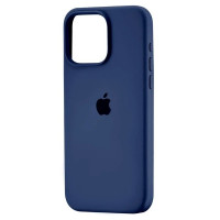Чехол-силикон оригинал Full Soft Matte iPhone 15 Pro Max, Midnight blue