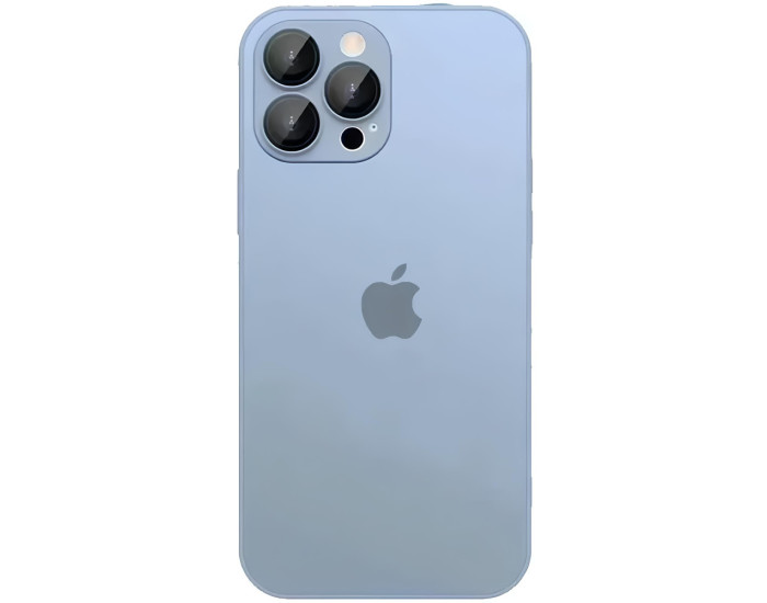 Чехол-силикон оригинал Soft Case Glass iPhone 15 Pro Max, Lite blue