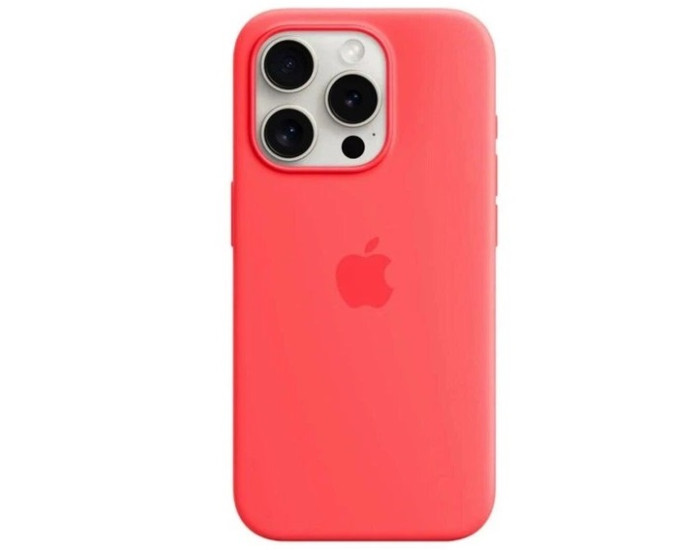 Чехол-силикон оригинал Full Soft Matte with MagSafe iPhone 15 Pro Max, Guava