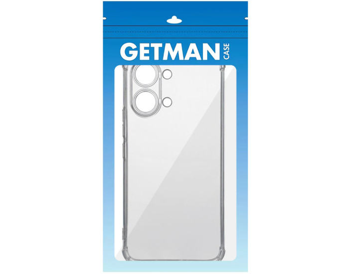 Чохол-силікон Getman Ease logo посилені кути Xiaomi Poco X8 Pro Max, Прозорий
