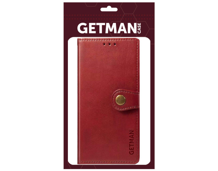 Чохол-книга шкіряний Getman Gallant Xiaomi Poco X8 Pro, червоний