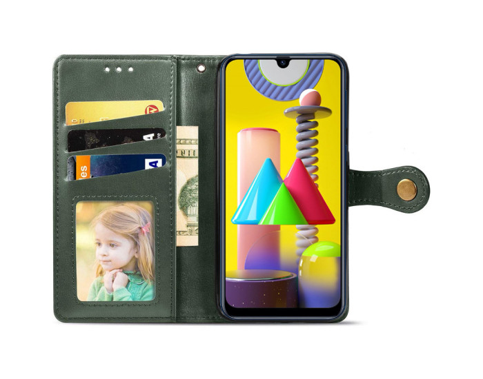 Чохол-книга шкіряний Getman Gallant Xiaomi Poco X8 Pro Max, Зелений