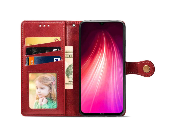 Чохол-книга шкіряний Getman Gallant Xiaomi Poco X8 Pro Max, червоний