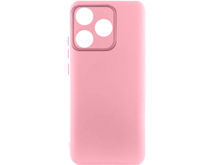 Чехол-силикон Cover Silicone Lakshmi Full Camera TECNO Spark 10, светло-розовый