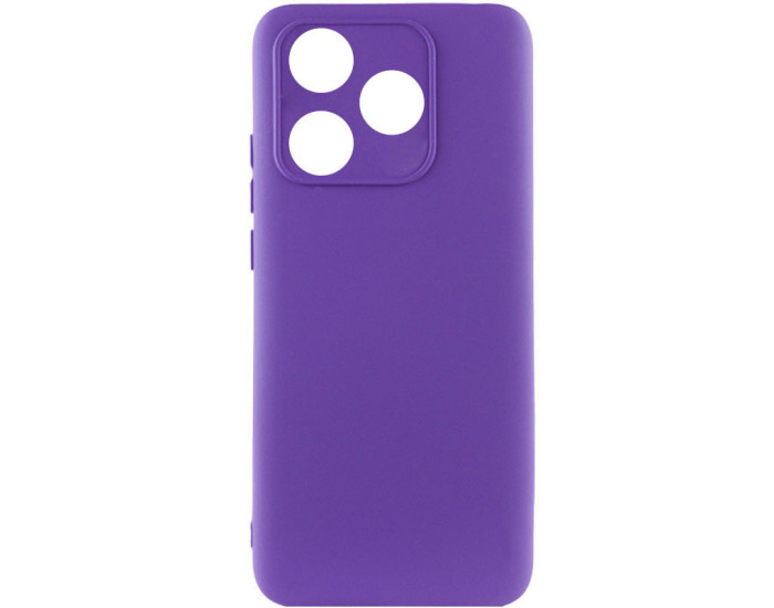 Чехол-силикон Cover Silicone Lakshmi Full Camera TECNO Spark 10, фиолетовый