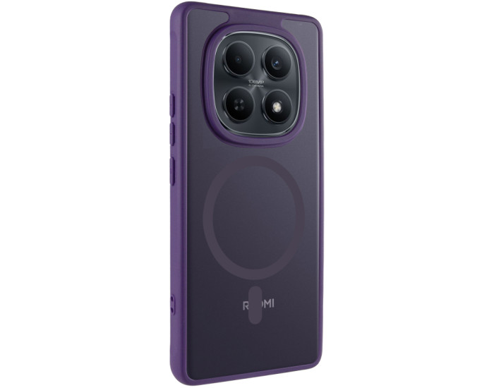 Чехол-силикон TPU Bloom with MagSafe Xiaomi Redmi Note 15 4G/5G (EU) фиолетовый