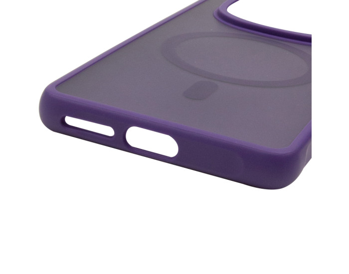 Чехол-силикон TPU Bloom with MagSafe Xiaomi Redmi Note 15 4G/5G (EU) фиолетовый