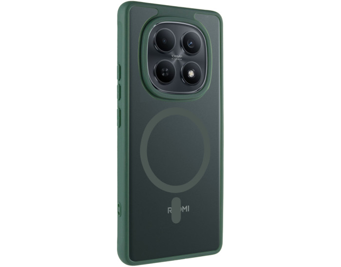 Чехол-силикон TPU Bloom with MagSafe Xiaomi Redmi Note 15 4G/5G (EU) зеленый
