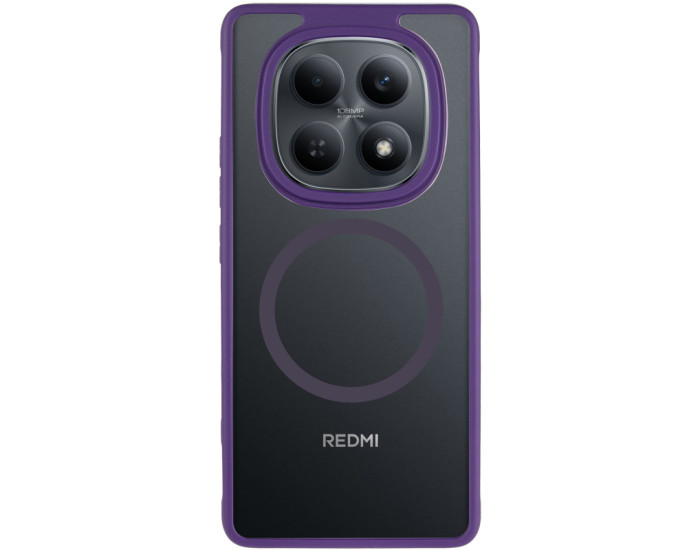 Чехол-силикон TPU Bloom with MagSafe Xiaomi Redmi Note 15 Pro 4G, фиолетовый